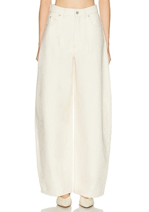 JACQUEMUS Le De-nimes Ovalo in Off White - White. Size 25 (also in 26, 27, 28, 29, 30, 31).