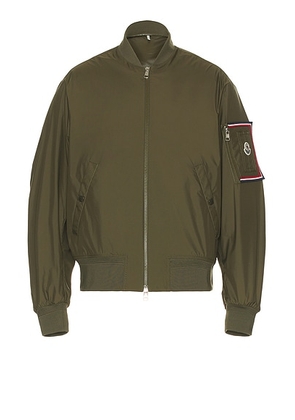 Moncler Bharani Bomber in Olive - Green. Size 1 (also in ).