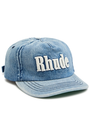 Rhude Logo-embroidered Denim cap - Light Blue - One Size