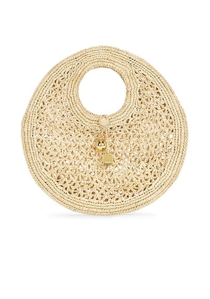 JACQUEMUS Le Petit Rond Spiaggia in Natural - Tan. Size all.
