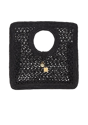 JACQUEMUS Le Petit Carre Spiaggia in Black - Black. Size all.