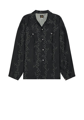 Needles Cowboy One-Up Shirt in Off White - Black. Size L (also in ).