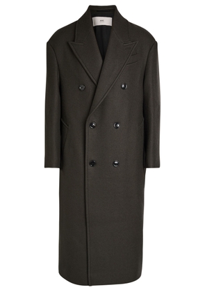 Ami Paris Double-breasted Wool Coat - Anthracite - 48 (IT48 / M)