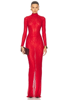 The New Arrivals by Ilkyaz Ozel Isadora Gown in Dragon - Red. Size 40 (also in ).