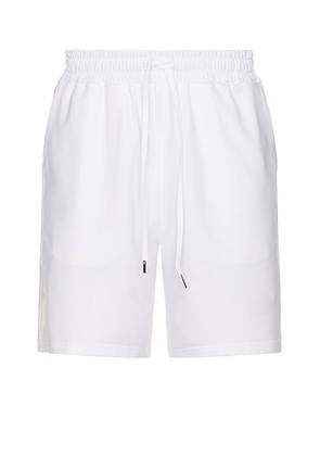 On Courtside Shorts in White - White. Size M (also in XL/1X).