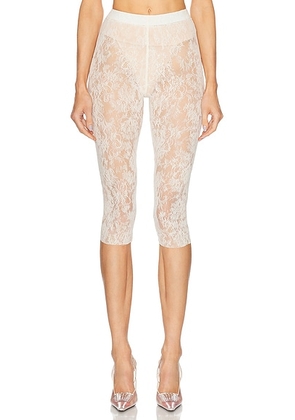 MARIANNA SENCHINA Decadence Biker Short in Milky Flower - Ivory. Size M (also in ).