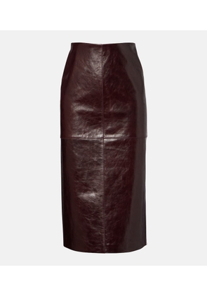 Sportmax Afa leather pencil skirt