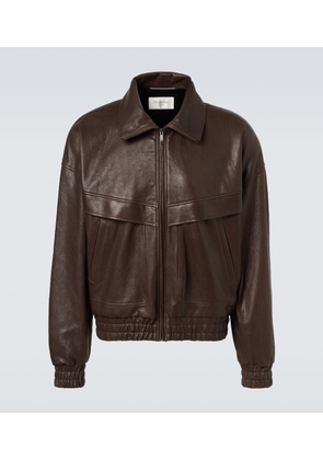 Saint Laurent Leather bomber jacket