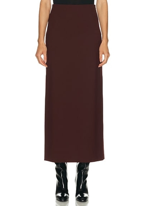 Loulou de Saison Samos Maxi Skirt in Burgundy - Burgundy. Size 42 (also in ).