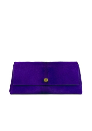 KHAITE Audrey Clutch in Amethyst - Blue. Size all.