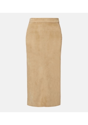 Stouls Taylor suede pencil skirt