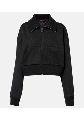 Gucci Cropped zip-up sweatshirt