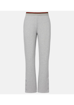 Gucci Web Stripe cotton-blend jersey sweatpants
