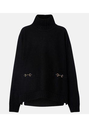 Gucci Horsebit wool-blend turtleneck sweater
