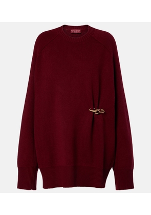 Gucci Gathered wool and cashmere sweater