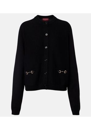 Gucci Horsebit wool and cashmere cardigan