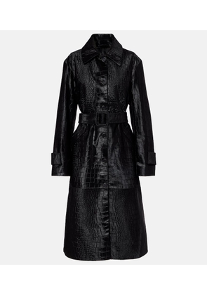 Joseph Auger croc-effect calf hair coat