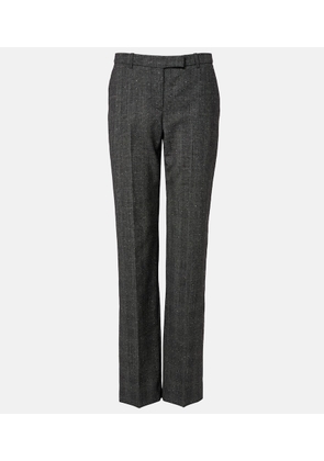 McQueen Prince of Wales check wool straight pants