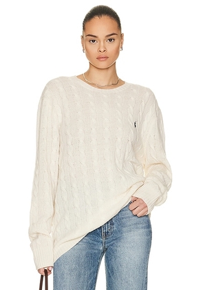 Polo Ralph Lauren Cable Sweater in Andover Cream - Cream. Size L (also in M, S, XL, XXL).