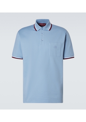 Gucci Cotton-blend pique polo shirt