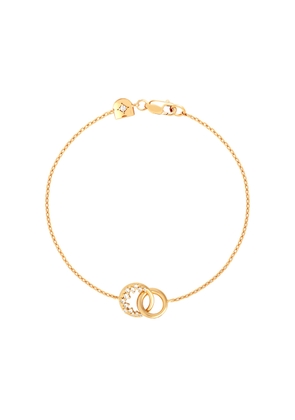Astrid & Miyu Spiral Crystal Pendant 18k Gold-plated Bracelet - One Size
