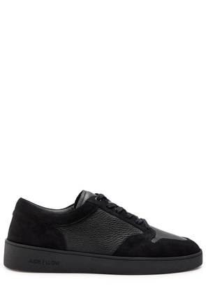 Jude Llow Telier Panelled Grained Leather Sneakers - Black - 8 (IT42 / UK8)