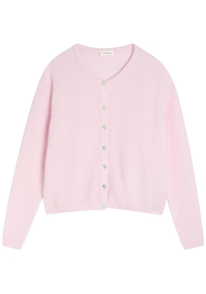 American Vintage Vitow Brushed-knit Cardigan - Light Pink - L (UK14 / L)
