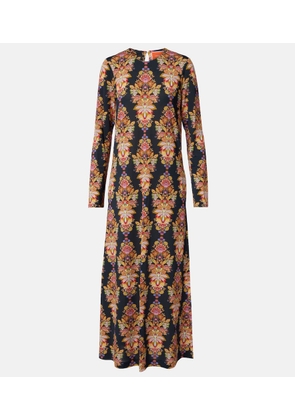 La DoubleJ Printed jersey maxi dress