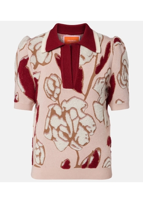 La DoubleJ Pumped Up floral polo sweater