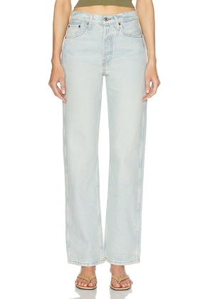 RE/DONE 90s High Rise Loose Jeans in Ranch Water - Denim-Light. Size 28 (also in ).