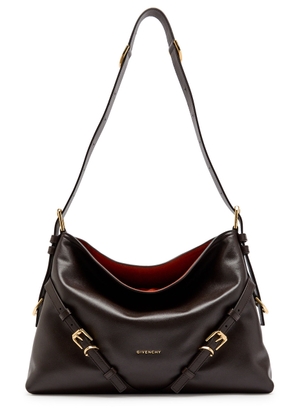Givenchy Voyou Medium Grained Leather Shoulder bag - Chocolate - One Size