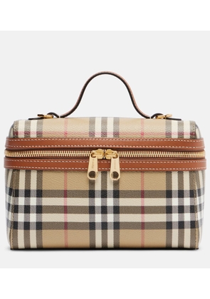 Burberry Vanity Case Burberry Check Small vanity bag
