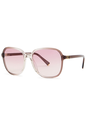 Miu Miu Oversized Square-frame Sunglasses - Brown Brown - One Size