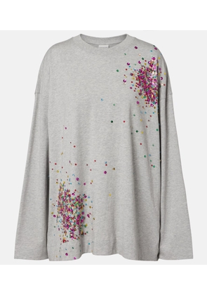 Dries Van Noten Embellished cotton jersey T-shirt