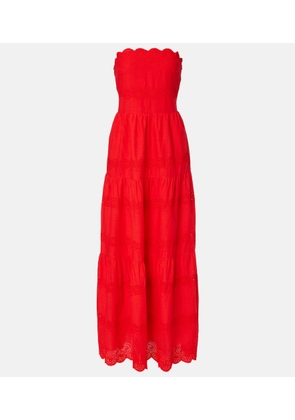 Melissa Odabash Sophie broderie anglaise cotton maxi dress