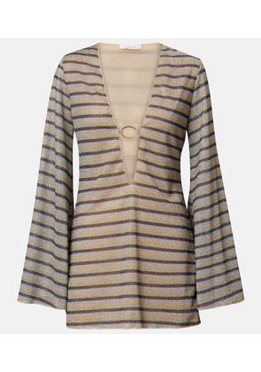 Oseree Lumiere striped minidress