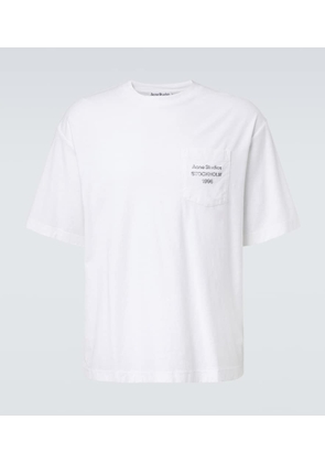 Acne Studios Logo cotton and hemp jersey T-shirt