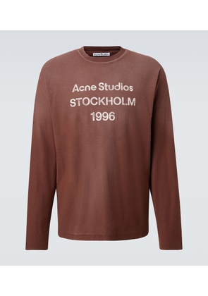 Acne Studios Logo cotton and hemp T-shirt