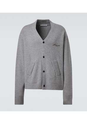 Acne Studios Logo wool and yak cardigan