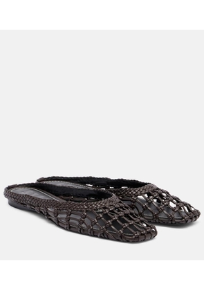 Staud Otto woven leather mules