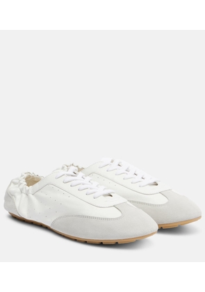 Saint Laurent Lewis leather and suede sneakers