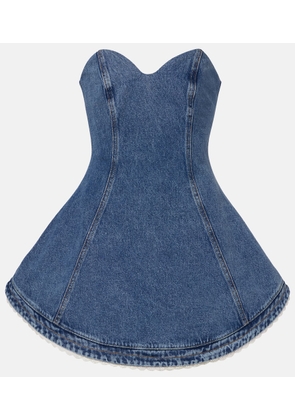 Magda Butrym Denim bustier dress
