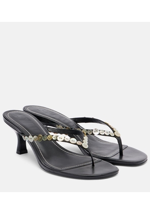 Staud Freja leather thong sandals