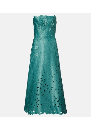 Costarellos Vella guipure lace maxi dress