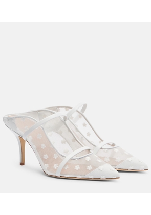 Malone Souliers Maureen 70 leather and mesh mules