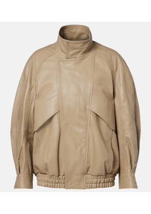 Nour Hammour Ariste leather bomber jacket