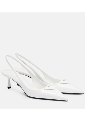 Prada Leather slingback pumps