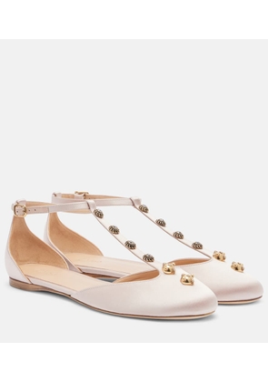Chloe Celeste embellished satin flats