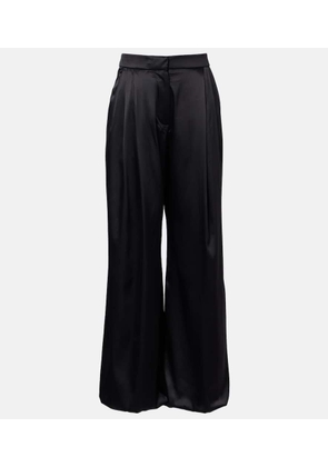 Nina Ricci Silk-blend satin wide-leg pants
