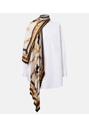 Acne Studios Dasca scarf-detail cotton poplin shirt dress
